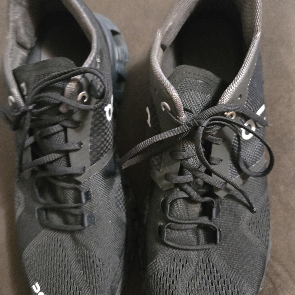 On Clouds Black Athletic Shoes for Performance